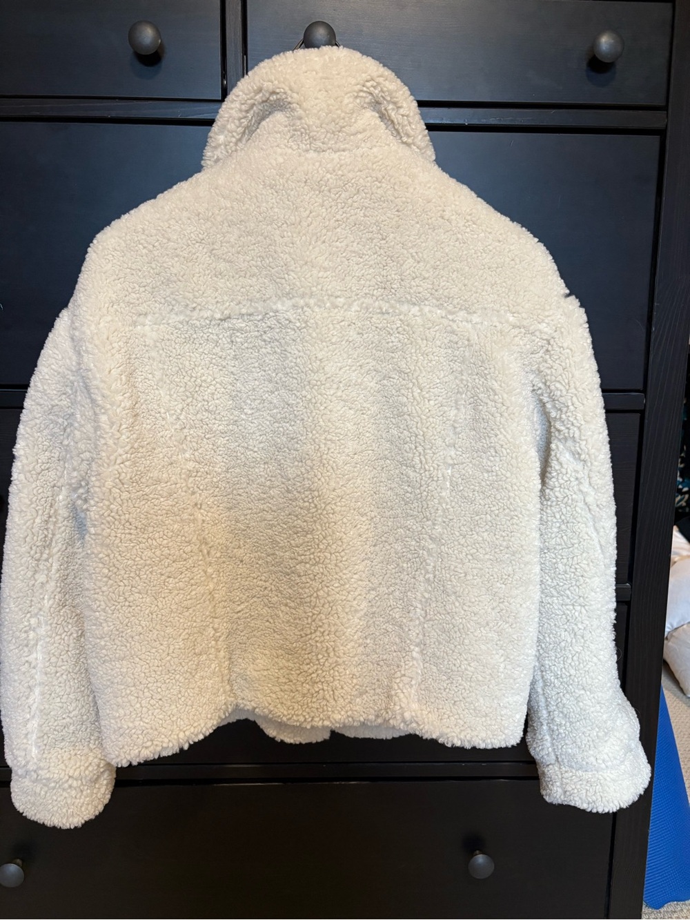 ZARA Women’s XS Cream Sherpa Button-Up Jacket - measurements in pics - Picture 5 of 14